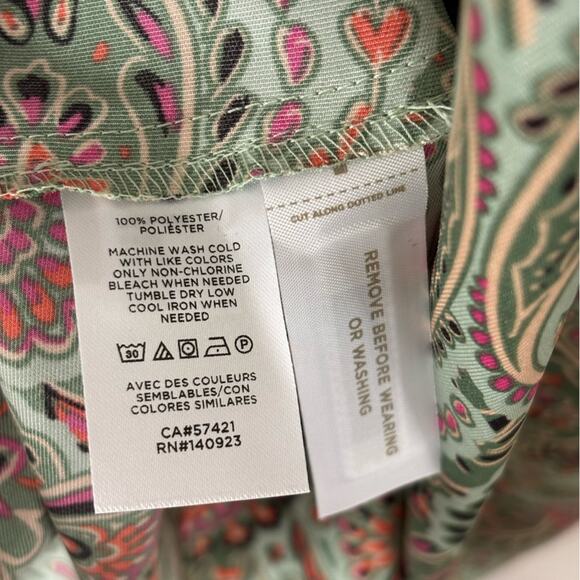 NWT LOFT Petite Paisley Flounce Midi Wrap Dress - Size XS Petite - Picture 6 of 7